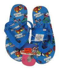 Nové - modré žabky/sandály s Avengers PRIMARK vel. 35