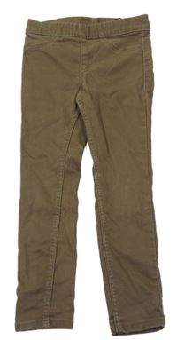 Khaki rifľové džegíny H&M