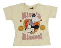 Krémové tričko s Minnie s flitry Matalan