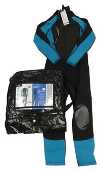 Nové - 2set - Černo-modrozelený neopren + černá taška přes rameno Crane