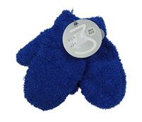 Nové - Modré chlupaté palcové rukavice