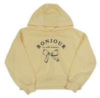 Žltá oversize mikina s mašlou a kapucňou Dunnes