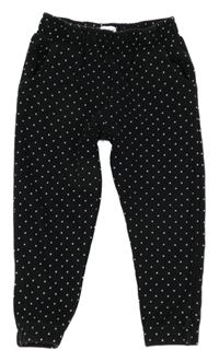 Čierne bodkovaná é tepláky F&F