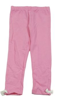 Ružové legíny s mašľami