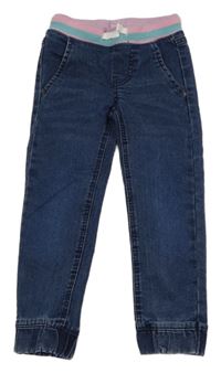 Tmavomodré cuff rifle s úpletovým pasem Impidimpi