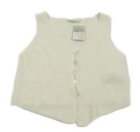 Nové - Smotanová svetrová prepínaci crop vesta Primark