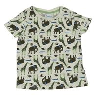 Svetlobéžové tričko so zvířaty Impidimpi