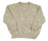 Svetlosivá vzorovaná oversize mikina George