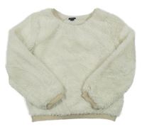 Smetanová kožešinová mikina Kiabi