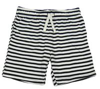 Bielo-čierne pruhované kraťasy H&M