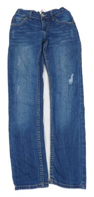 Modré skinny rifle s vyšúchaním Levi´s