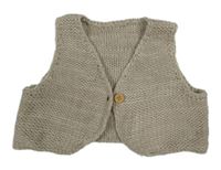 Béžová svetrová prepínaci vesta George