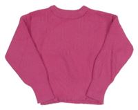 Ružový crop sveter Primark