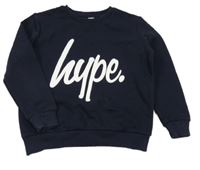 Tmavomodrá mikina s logom Hype