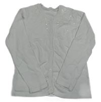 Biely ľahký prepínaci sveter s flitrami