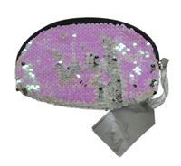 Nové - růžová flitrová kosmetická taštička 