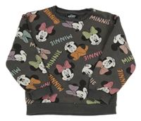 Tmavosivá mikina s Minnnie Disney