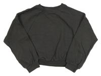 Tmavosivá crop mikina Next