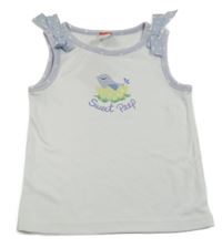 Bílo-lila top s ptáčkem gymboree