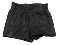 Černé koženkové kraťasy Primark