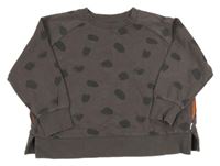 Tmavosivá flekatá oversize mikina George