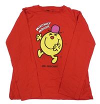 Červené tričko s Mr. men