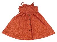 Červené bodkovaná é ľahké šaty shein