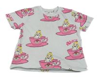 Svetlomodré tričko s hrníčky H&M