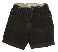 Hnědé manšestrové kraťasy H&M