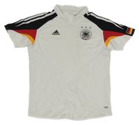 Bílé fotbalové funkční tričko - Deutschland Adidas