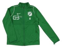 Zelená športová funkčná prepínaci mikina s potlačou a logom Nike