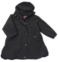 Černá šusťáková podzimní funkční parka s kapucí Next