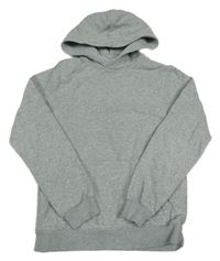 Šedá melírovaná mikina s kapucí H&M
