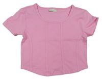 Ružové crop tričko Matalan