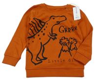 Nové - Oranžová mikina s dinem George