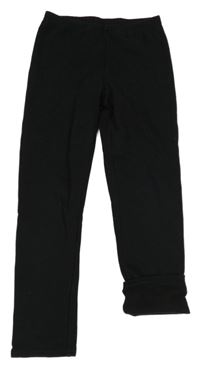 Čierne zateplené legíny Tchibo