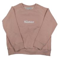 Ružová mikina s nápisom