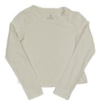 Biele crop tričko H&M