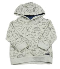 Svetlosivá mikina s diny a kapucňou Topomini