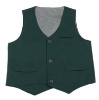 Tmavozelená slavnostní vesta 