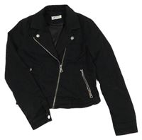 Černý riflový crop křivák H&M