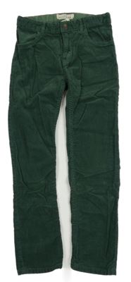 Tmavozelené manšestráky H&M
