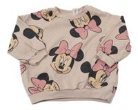 Ružová mikina s Minnie H&M