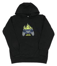 Čierna mikina s ovladačem a kapucňou Y.F.K.