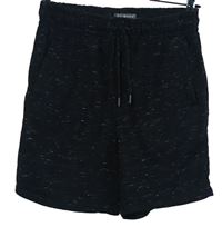 Pánské černé melírované teplákové kraťasy Primark 