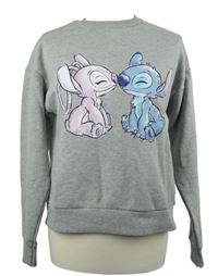 Dámká šedá mikina se Stitchem Disney 