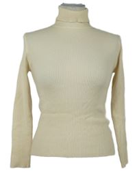 Dámsky smotanový rebrovaný svetrový rolák zn. Shein