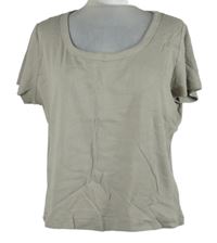 Dámské béžové žebrované tričko Beloved 