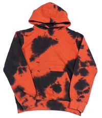 Červeno-čierna mikina s kapucňou H&M