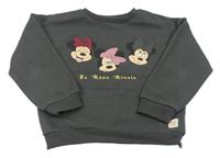 Šedá mikina s Minnie Disney